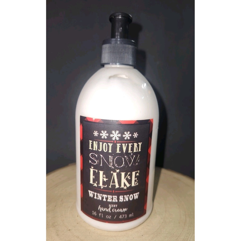 Simple Pleasures WINTER SNOW Hand Cream 16oz ENJOY EVERY SNOWFLAKE~RARE DISCONTI